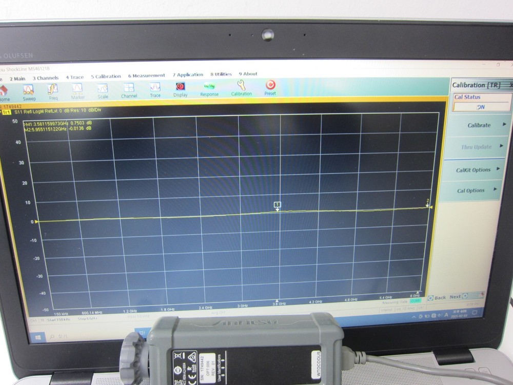Anritsu 1-PORT USB ShockLine Network Analyzer MS46121B,Opt006, 6GHz, 1749442