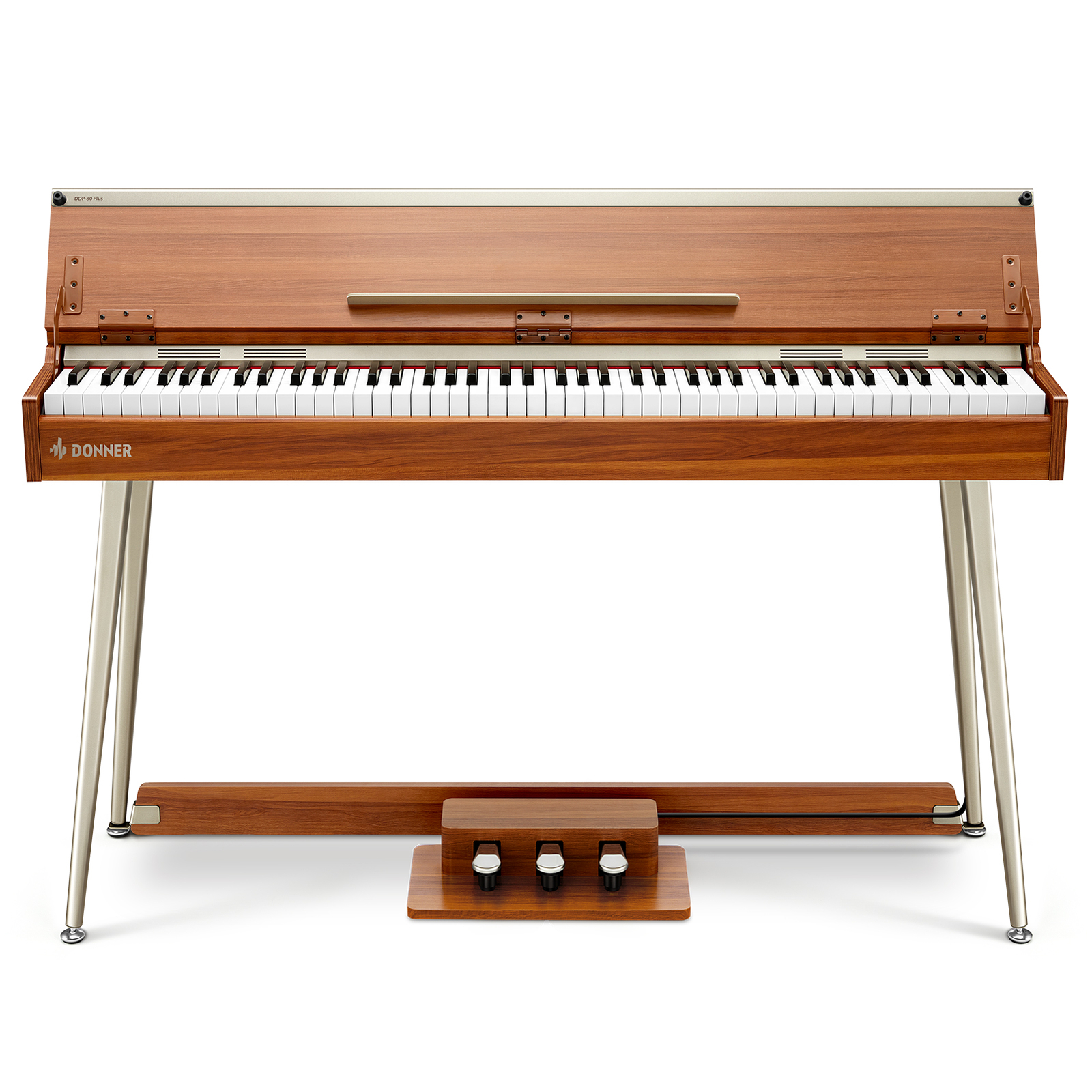 Donner DDP-80 PLUS Digital Piano 88-Key Weighted Wood Grain