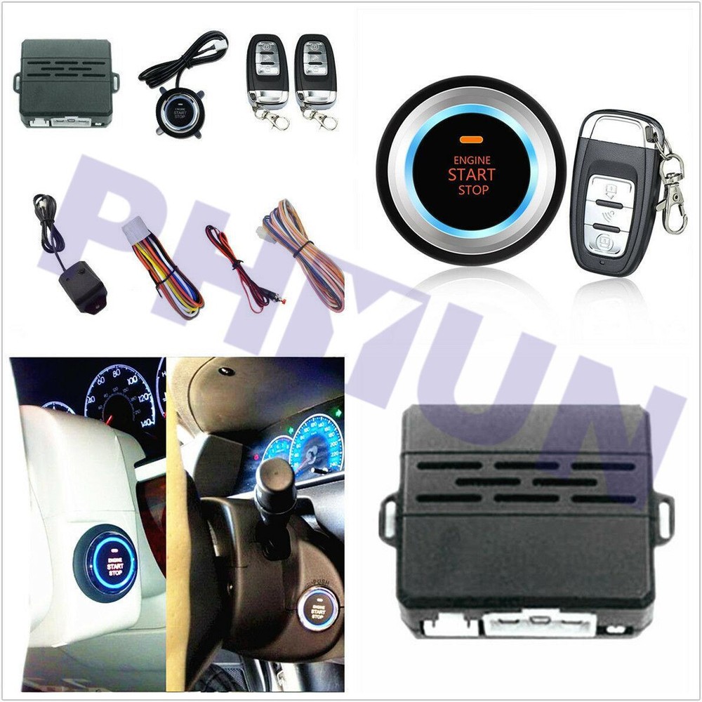 One key Remote start /Lock System with Main Harness & Start Button Kit USA Stock