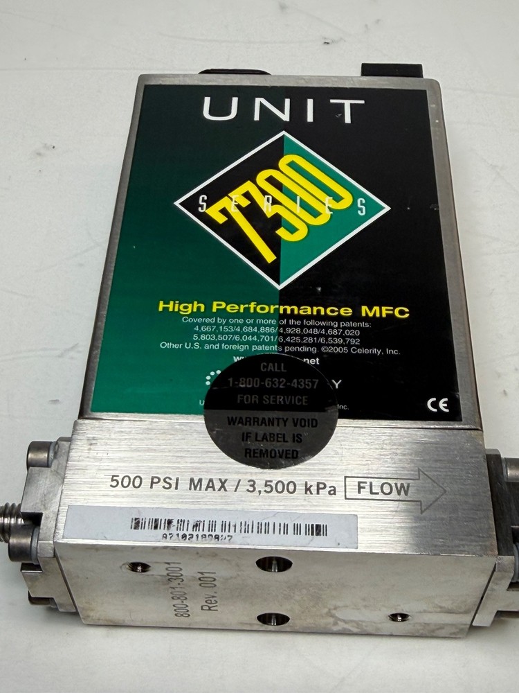 Celerity / Unit Series 7300 UFC-7301 High Performance MFC Mass Flow Controller