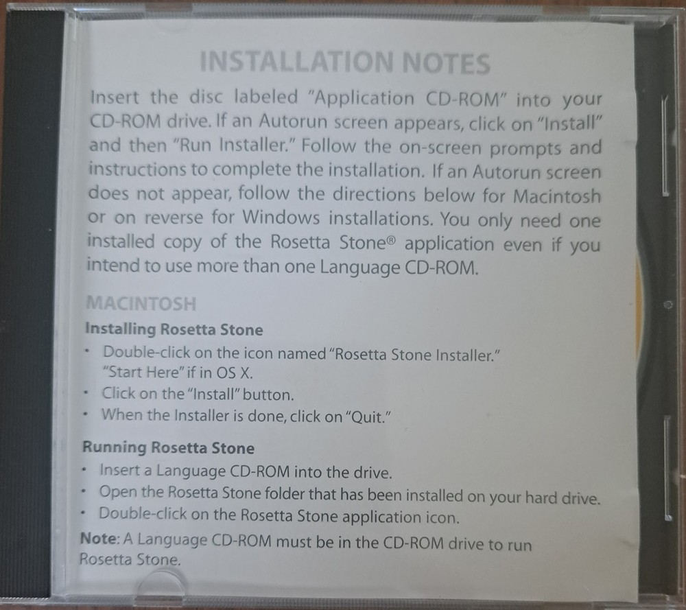 Rosetta Stone Hebrew Language Learning software, CD Rom Level 1, Books Level 1&2