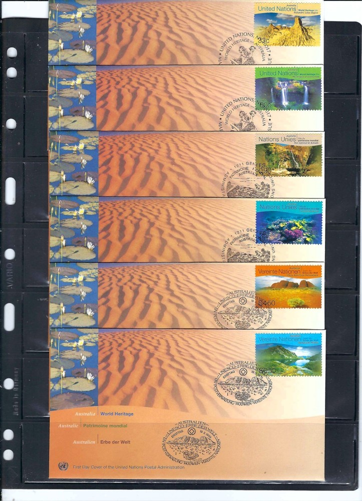 1999 WH AUSTRALIA  FDC's (Singles) - UNPA Cachet - (413A)