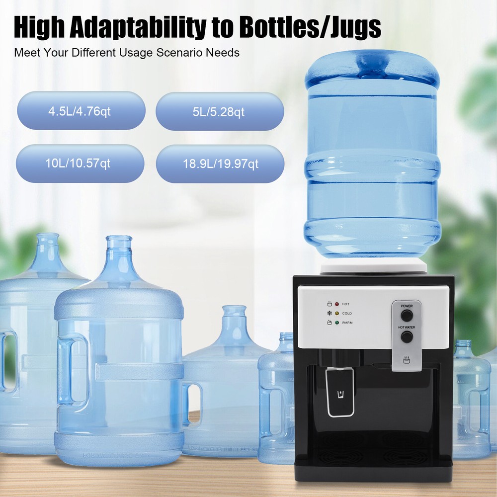 Top Loading Hot Cold Water Dispenser Countertop Drinking Machine CoolerDispenser