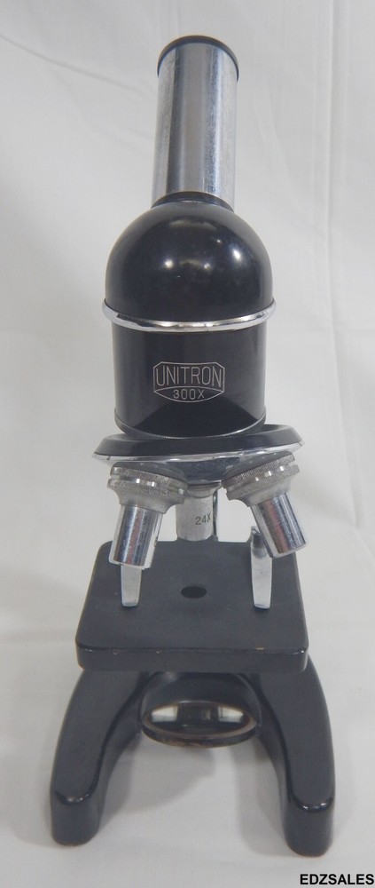 Unitron 300X Compound Microscope w/ 3 Objective Lenses