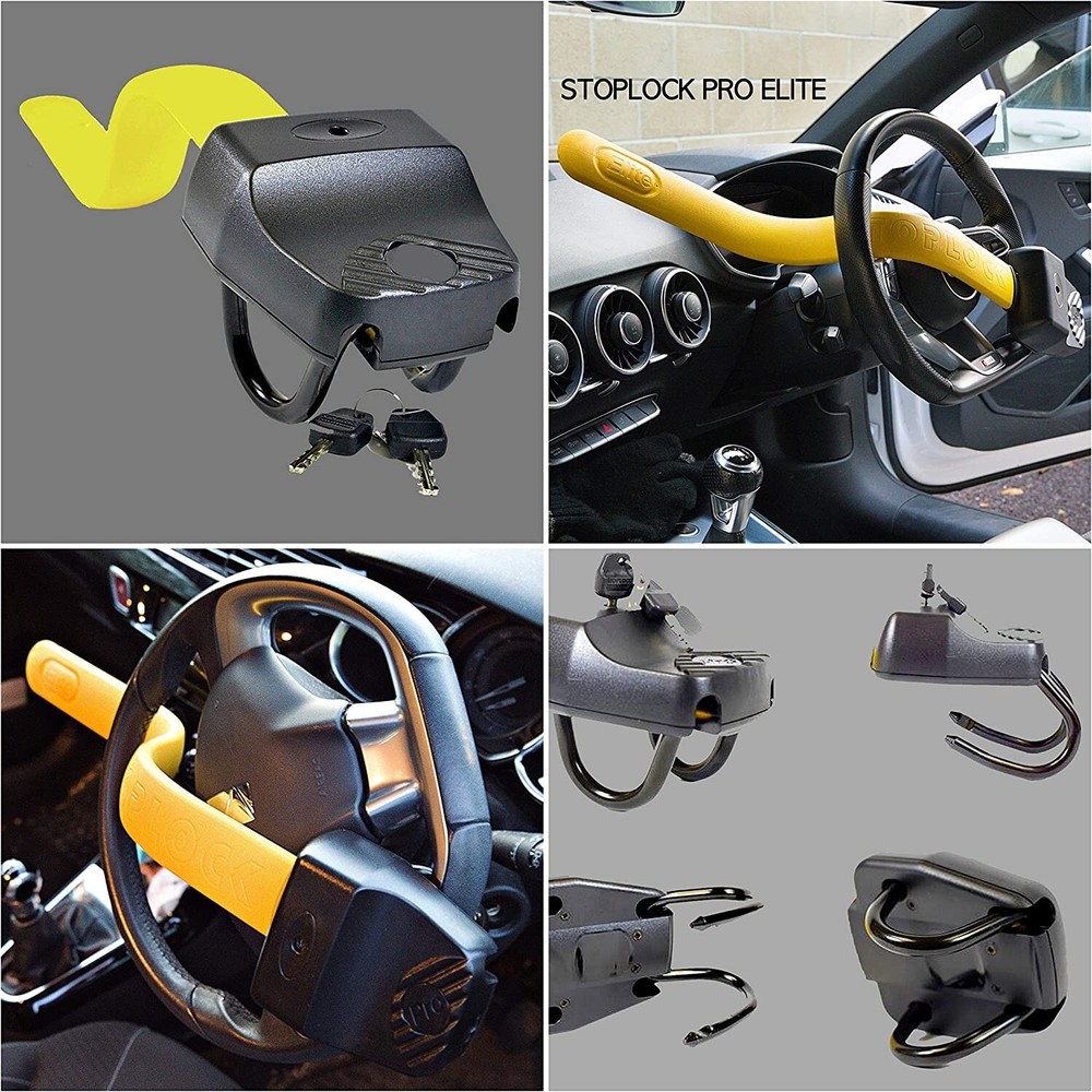 Stoplock Steering Wheel lock Pro Elite Car Van Security Premium Immobiliser.Mat✅
