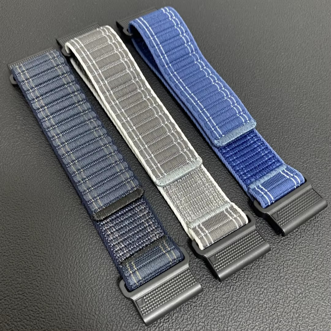 QuickFit 22mm 26mm Woven Nylon Band For Garmin Fenix E 8 47mm 51mm 7 7X 6 6X 5 5