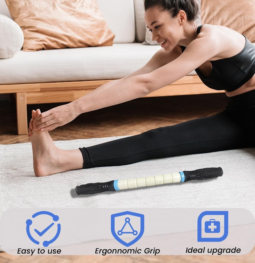 Muscle Roller Stick Ctwctr Massage Roller for Lymphatic Drainage, Cellulite M...