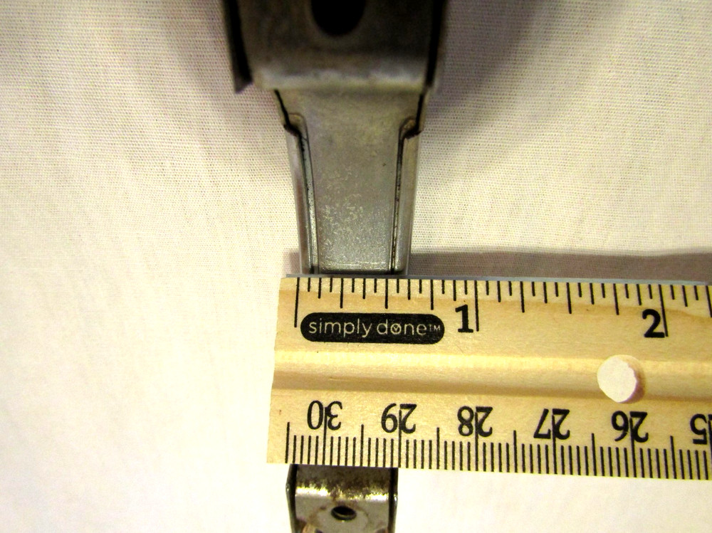 3 Vintage Chrome Drawer Pulls Stepped Sides Pointed Ends Cabinet Handle Amerock