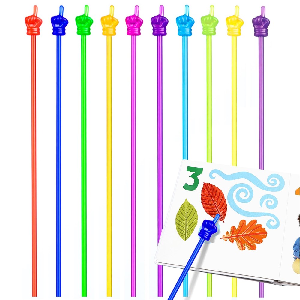 10 Pcs Finger Pointer Hand Pointing Stick for Teachers Classroom Reading