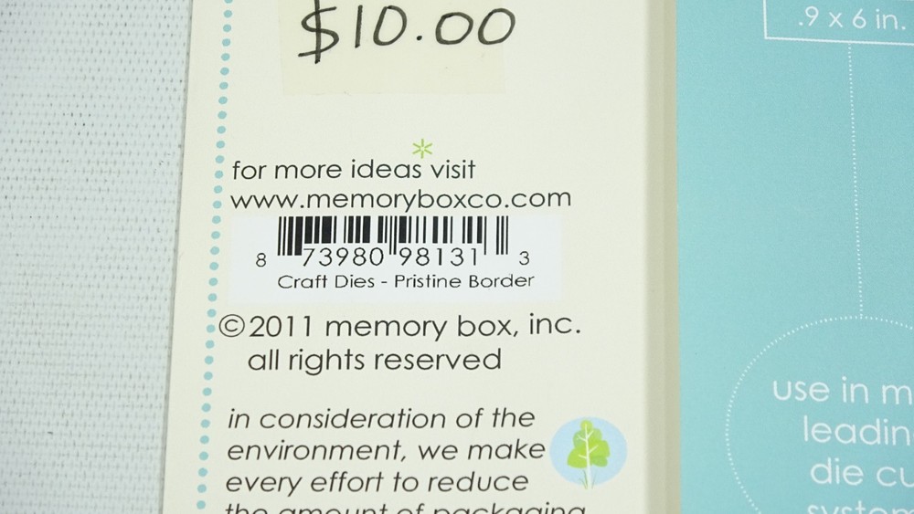 2011 Memory Box Craft Steel Die Pristine Border 98131