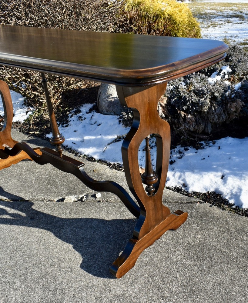 Vintage Walnut Jacobean Style Console/Sofa Table