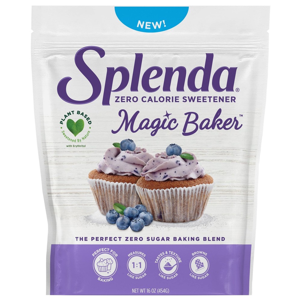 Splenda Magic Baker Zero Sugar Plant Based Baking Blend 16 Ounce Pack