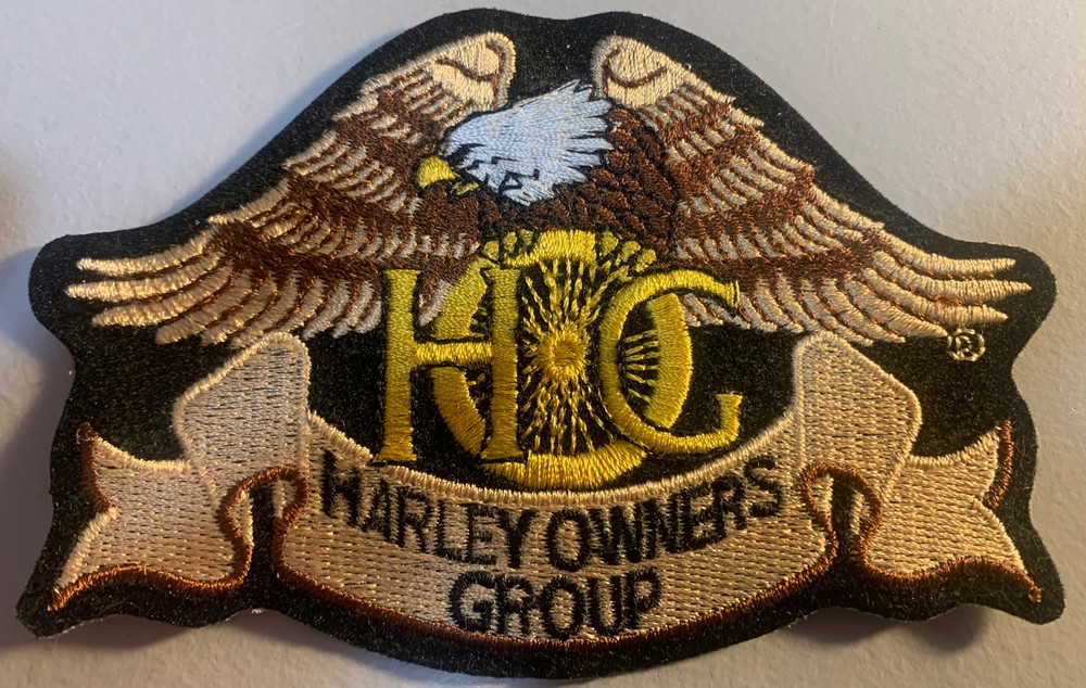 Eagle Gold Patch HOG Harley Davidson Owners Group USA