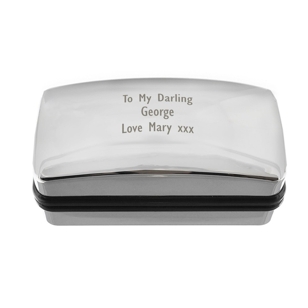 Personalised Cufflink Box, Any Message Cufflink Box, Wedding Birthday Christmas