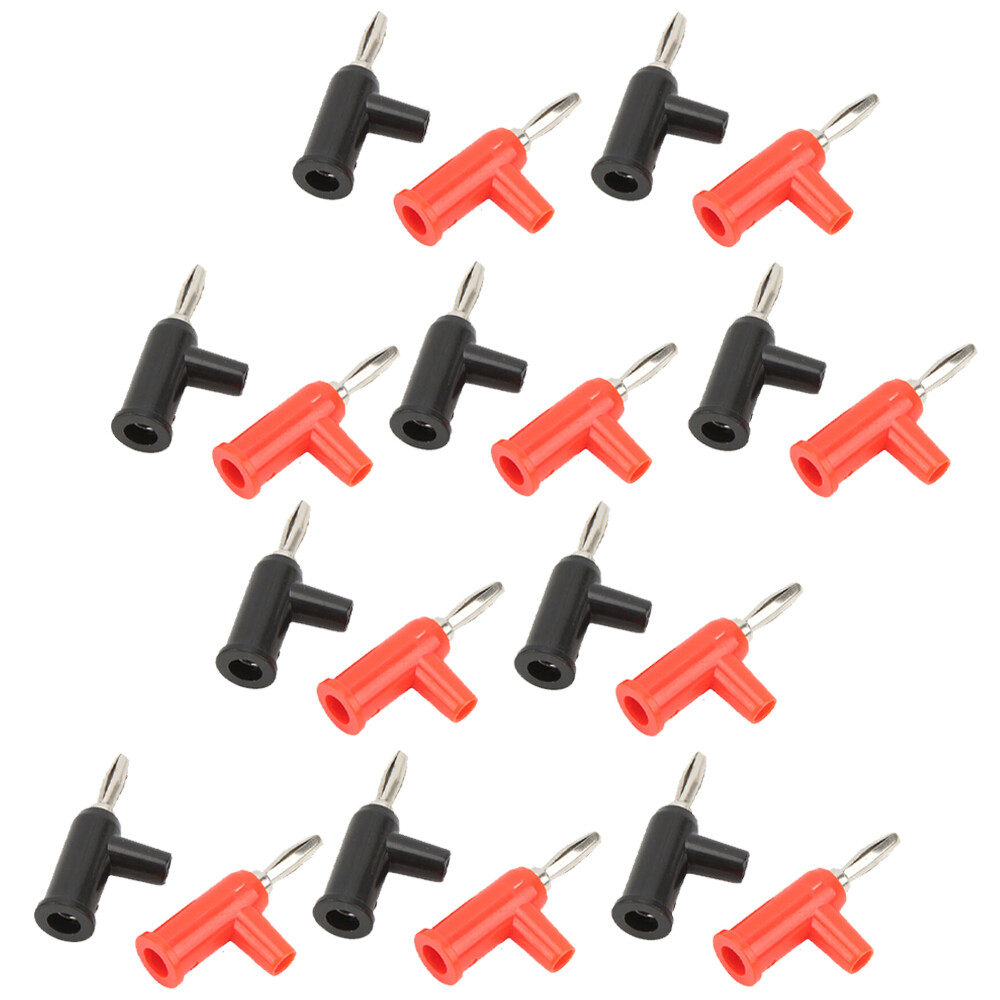 40pcs 4mm Banana Plug Stackable Solderless Banana Plug Connector for Security