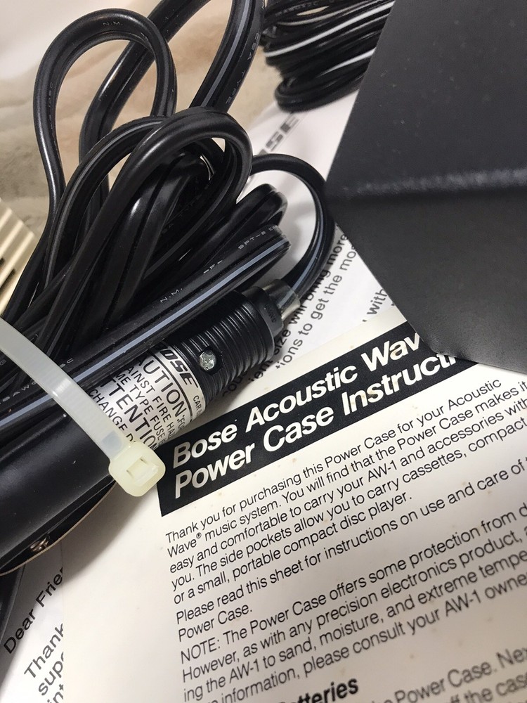 Bose Model CD-2000 Acoustic Wave Stereo Music System Working, power case, 12volt