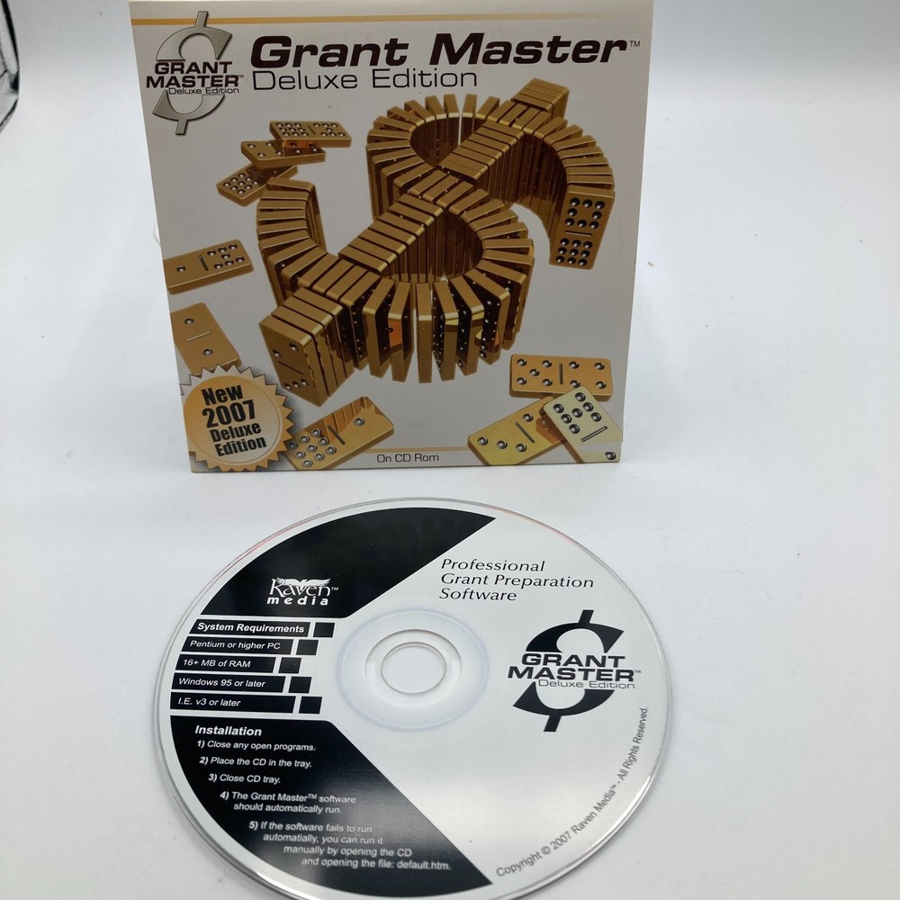 2007 Grant Master Deluxe Edition CD-ROM Software Windows 95