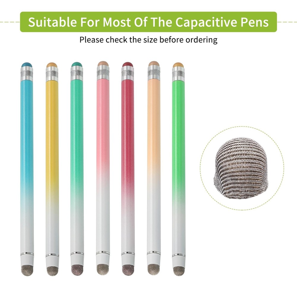 Replacement Fiber Mesh Tips Stylus Pen 7.5mm Capacitive Touch Screen 20 PCS
