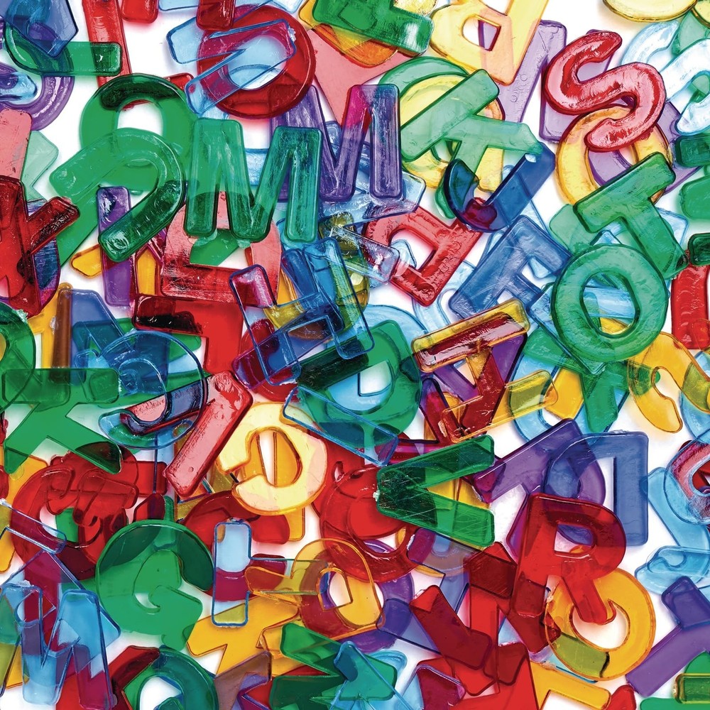 Colorations Translucent Multi-Color Uppercase Plastic Letters, 3/4" Ea, 208 P...