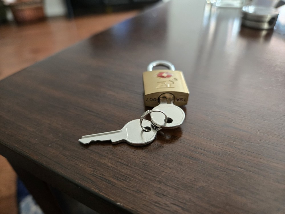 TSA Approved Luggage Lock With Keys Used
