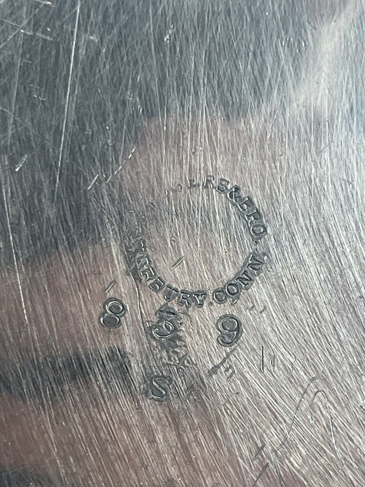 Vintage Rogers & Bro Silverplate Footed Bowl Grape Design 12”