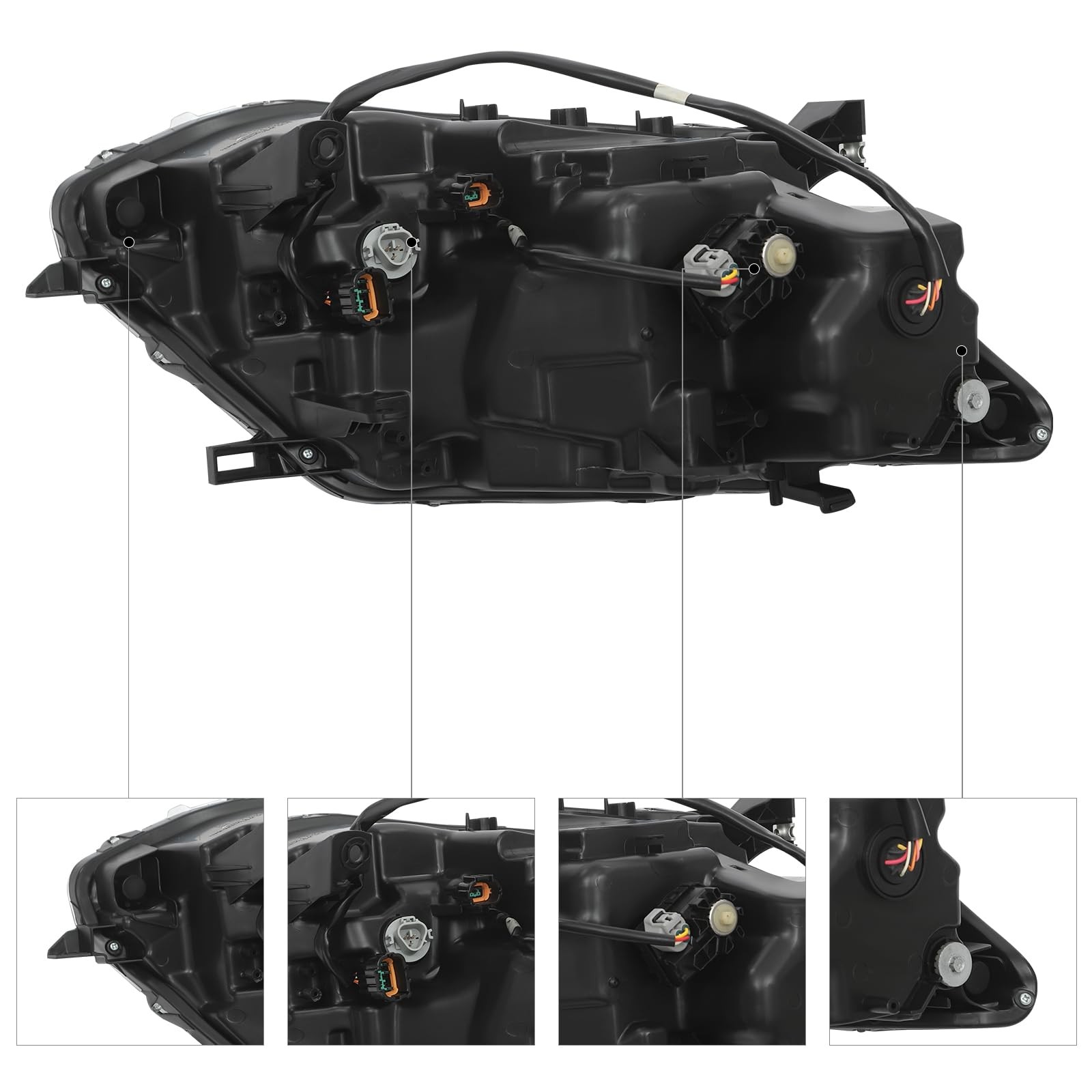 Front Headlight Assembly for 2014-2016Nissan Rogue LED Model Only Left Side