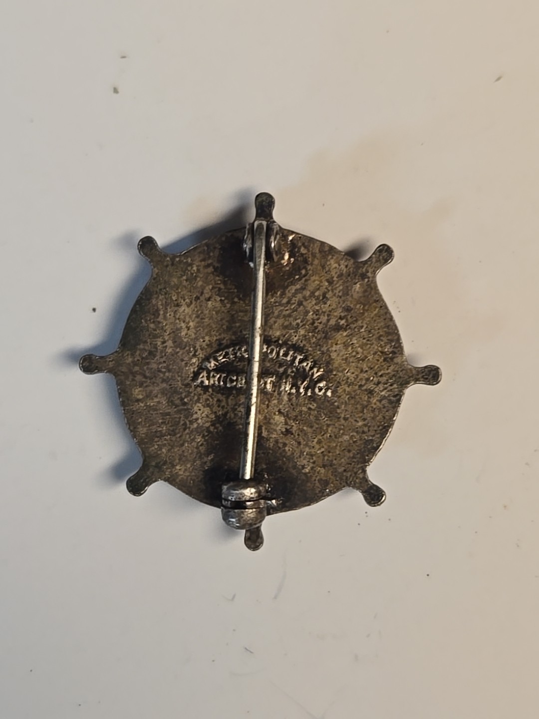 1930s 1940s Red Cross Life Saving Service Enameled Pin ARC LSS