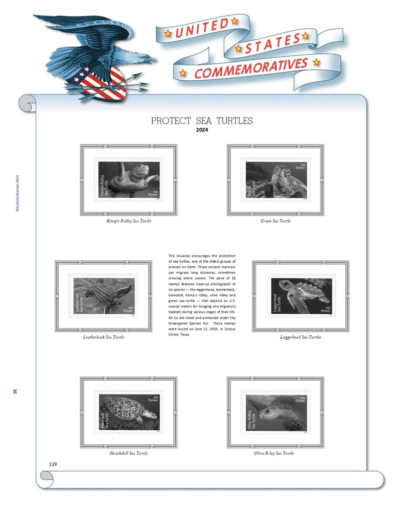 2024 U.S. Commemorative Singles COMPLETE Supplement (White Ace Alternative)