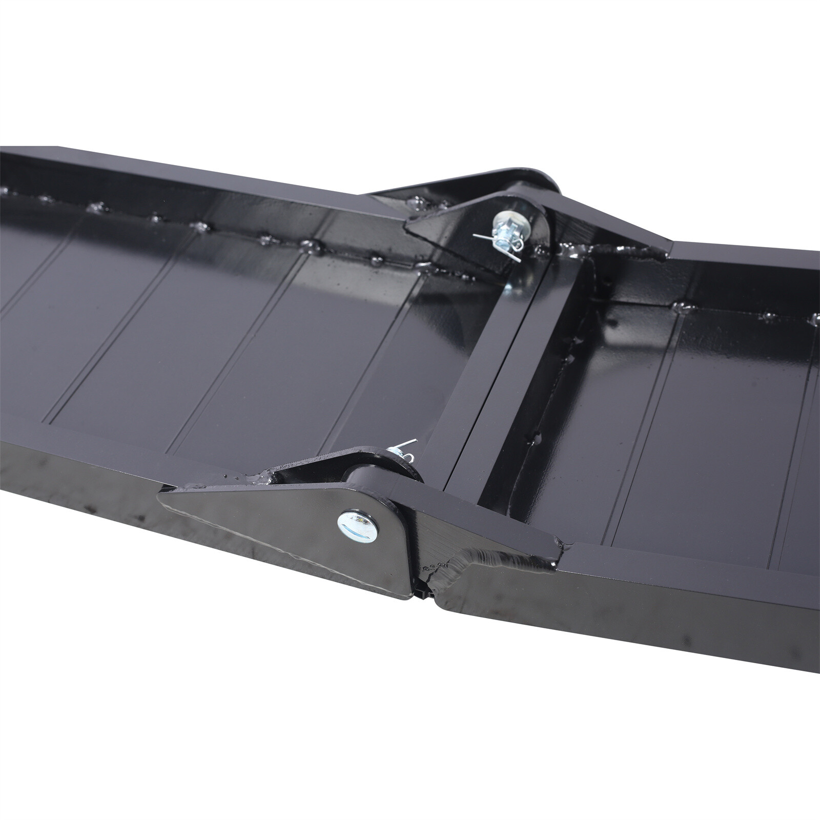 2pcs 80-Inch Aluminum Ramps 1500 lbs Folding Loading Ramps for Truck Lawn Mowers