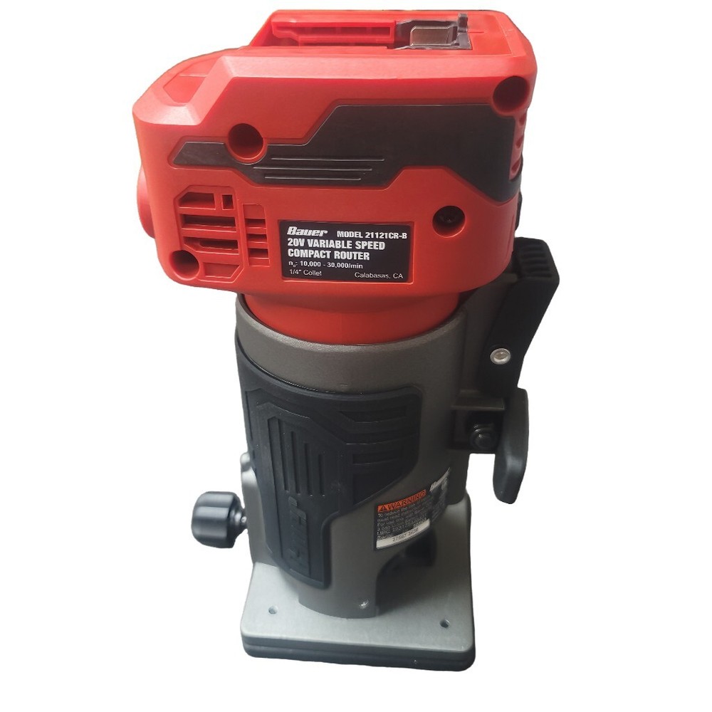 BAUER 20V Brushless Cordless Variable Speed Compact Router, Tool Only