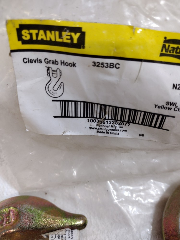3/8" SWL 6600lbs Clevis Grab Hook- 2 Pack