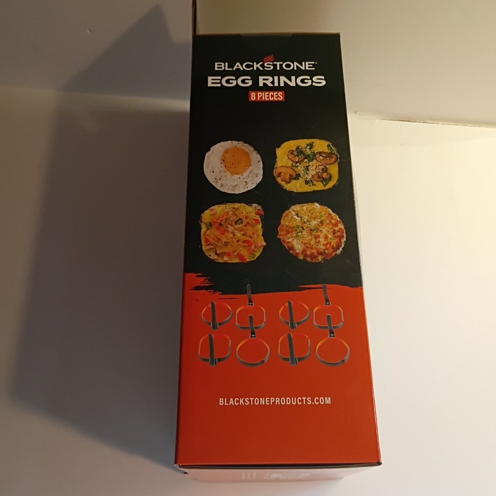 4" Griddle Silicone 8 Egg Ring Bundle Sausages Pancakes 4 Square 4 Circle NEW