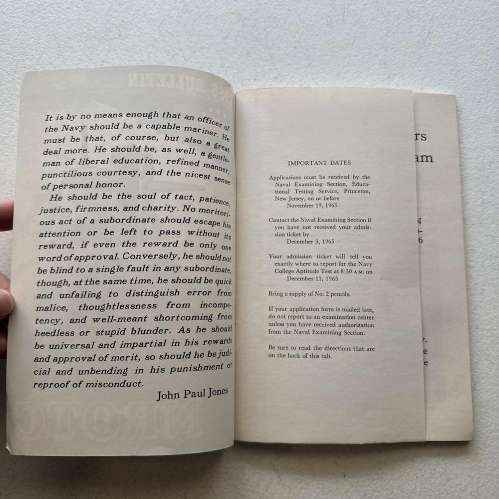 NROTC 1966 Bulletin The Regular Navy Reserve Officers Training Corpse Program