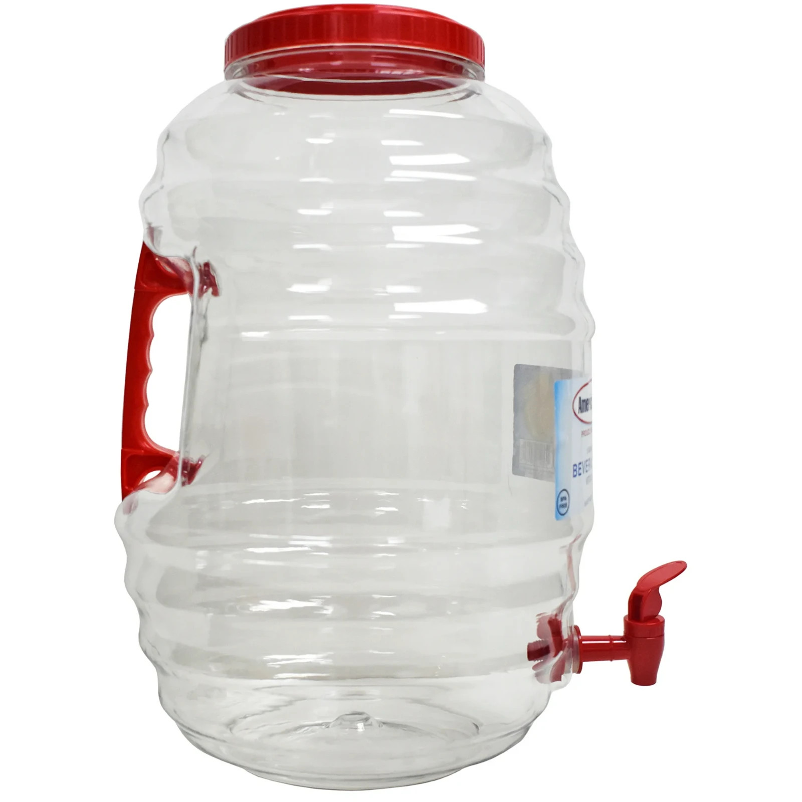 American Maid 5 Gallon Vitrolero Red Beverage Dispenser