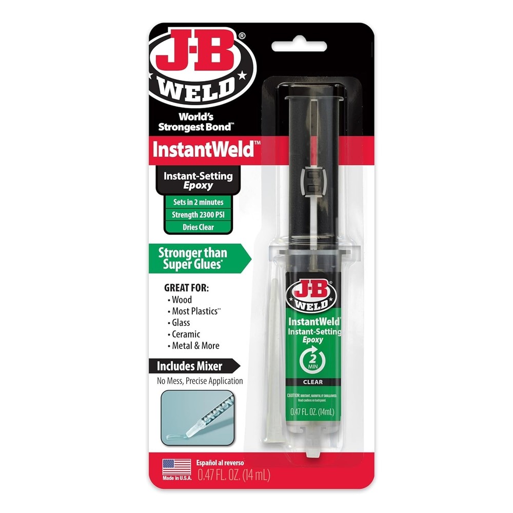 Clear 14ml InstantWeld Epoxy - Fast Setting, Water Resistant, Ideal for Repairs