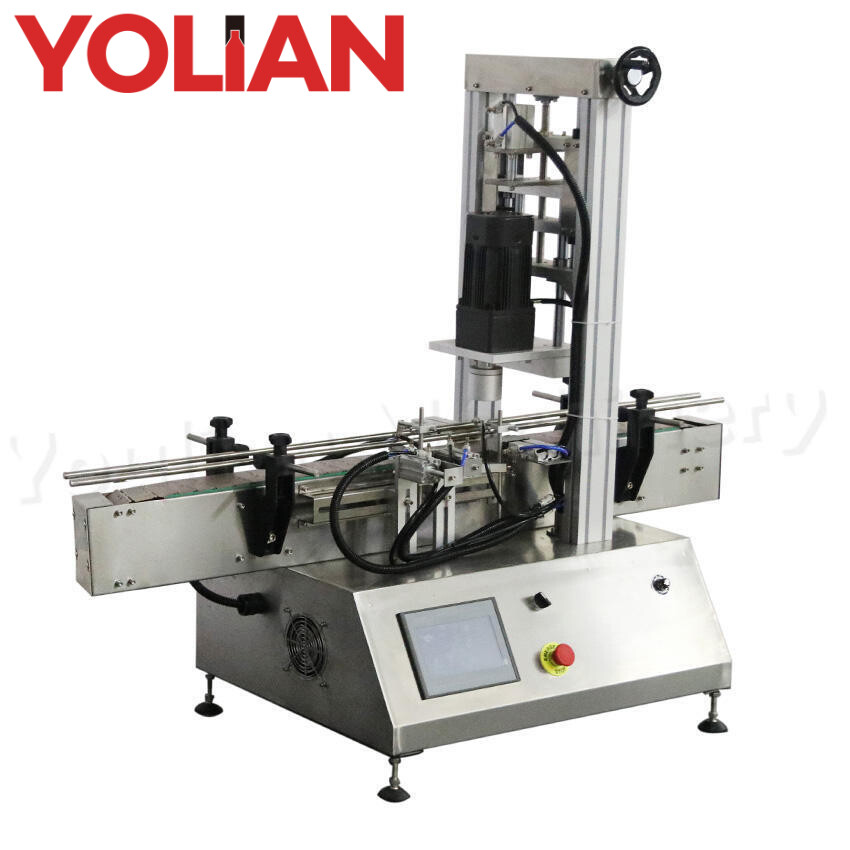 Automatic Desktop Pneumatic Spray Pump Capping Machine Screw Bottle Capper