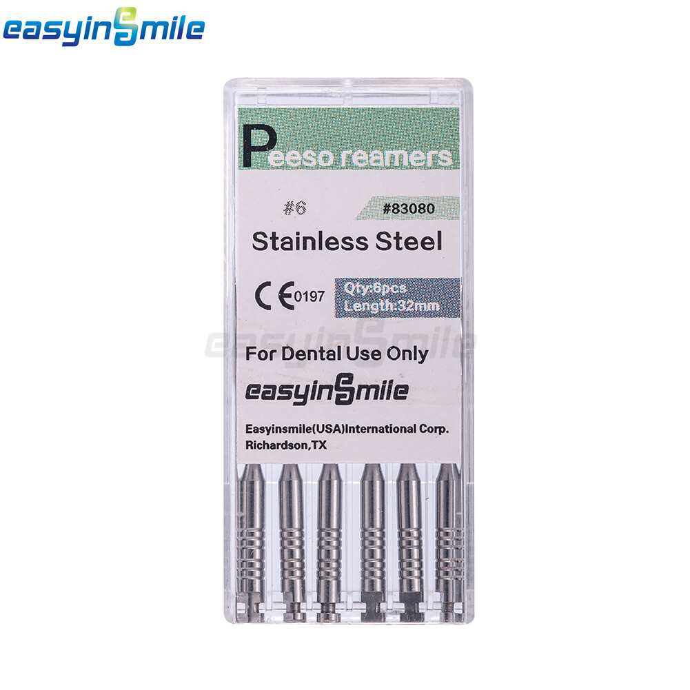 Dental Endodontic Peeso Reamers Gate Drill Stainless Steel Engine Use bur 6pc/pk