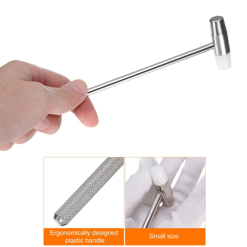 Double Head Small Hammer 7.87" Round Double Face Mini Mallet for Watch