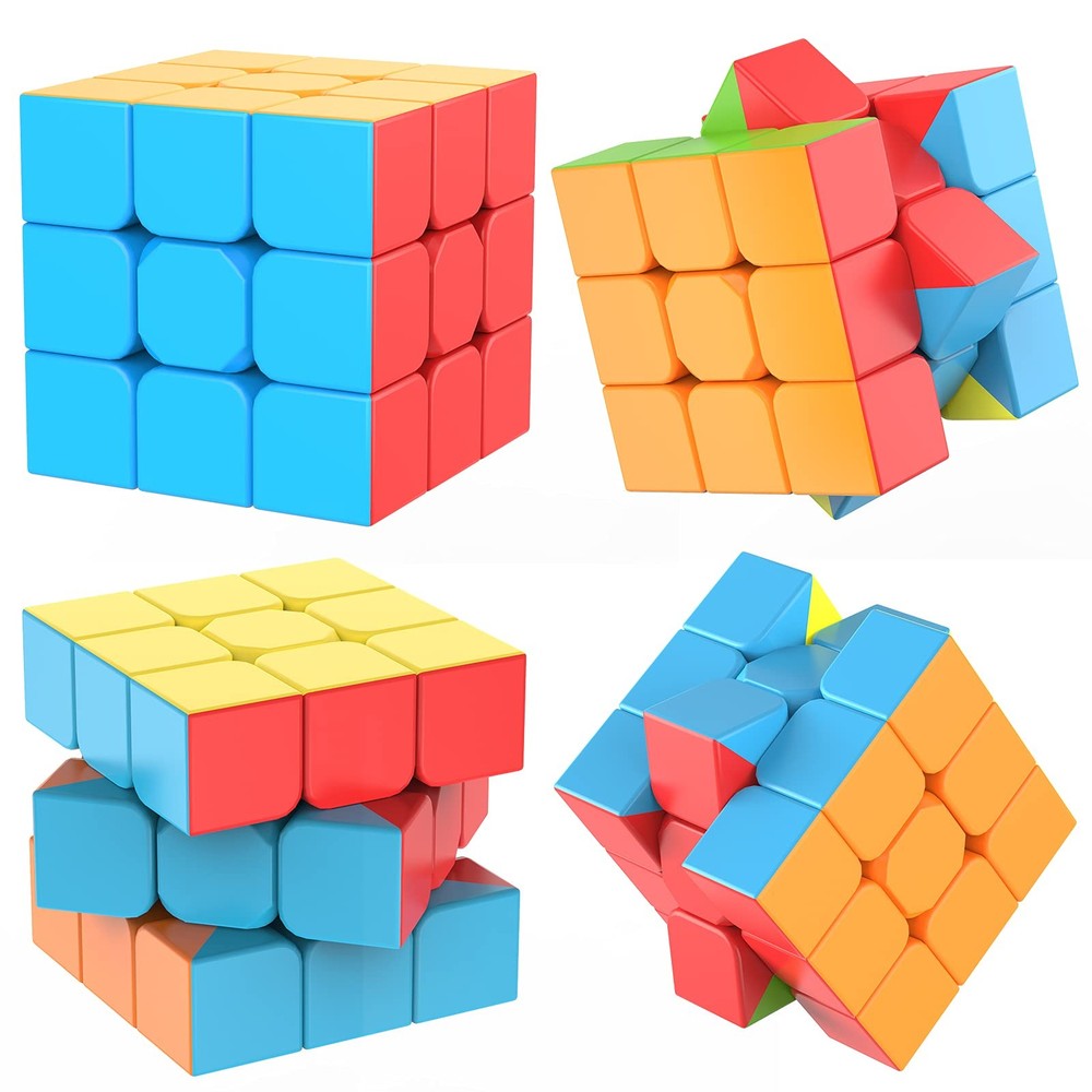 3x3 Speed ​​Cube with Stand and Tutorial: Brain Teaser for Problem Solving