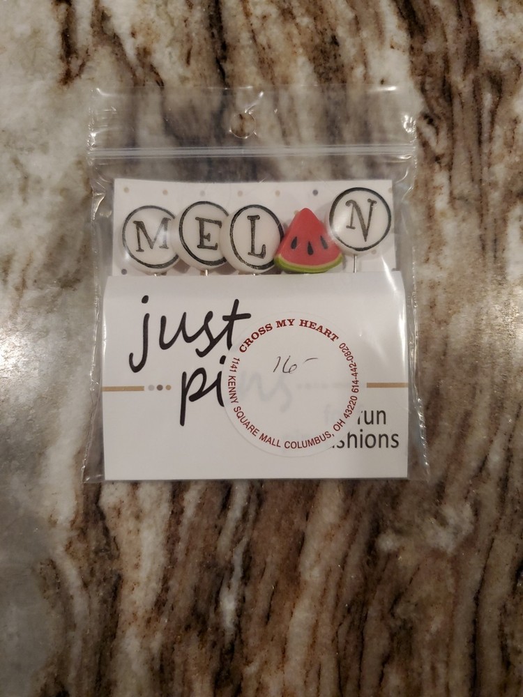 Just Another Button Company Just Pins - Melon Pins W Ladybug Button