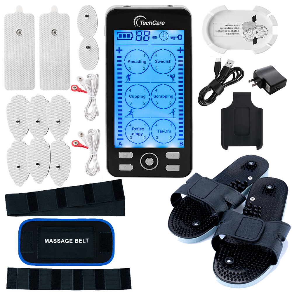 Tens Unit Electrical Stimulation Circulation Machine Combo Set Slipper + Belt