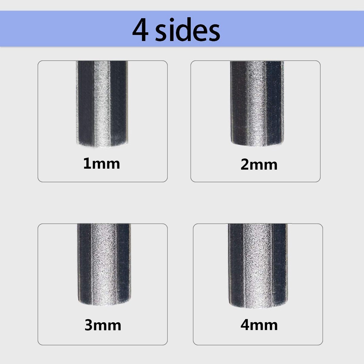 4-Slot Guitar Fret Crowning File Fretboard Diamond Coating Repair Dress Tool t