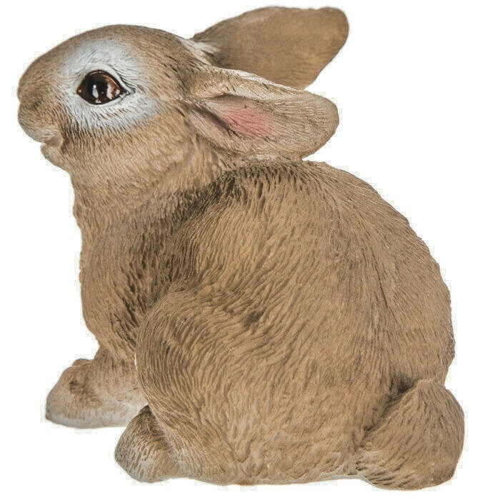 Primitive Sitting Bunny Rabbit Sitting Easter Decor Statue.