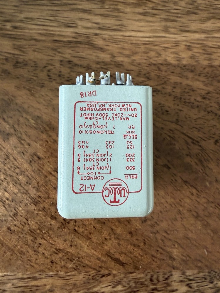 New Nos UTC A-12  Transformer