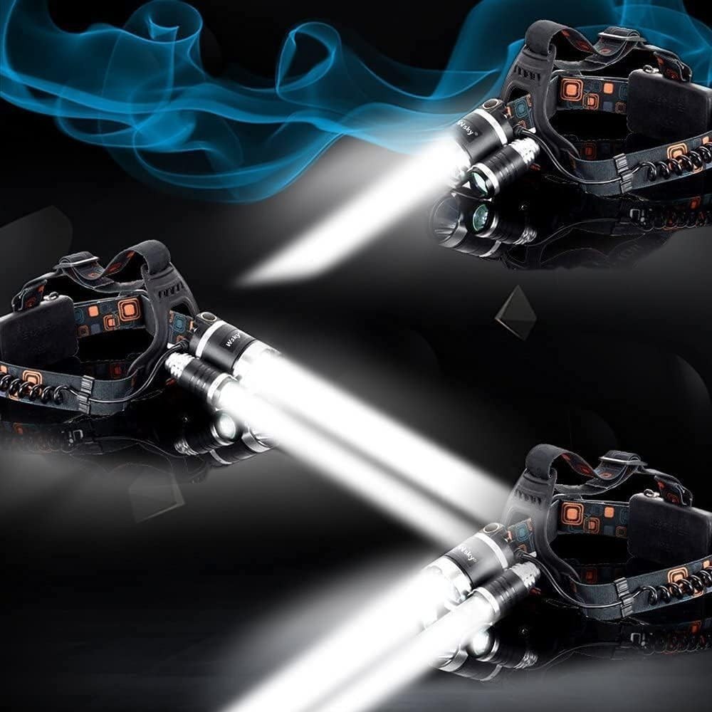 MAS MODO Recargable High Power 3-Light LED Waterproof Headlamp 3-Function