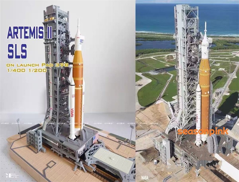 1/400 Artemis SLS Orion Launch Tower Rocket Model 39A Space Shuttle Launch Site