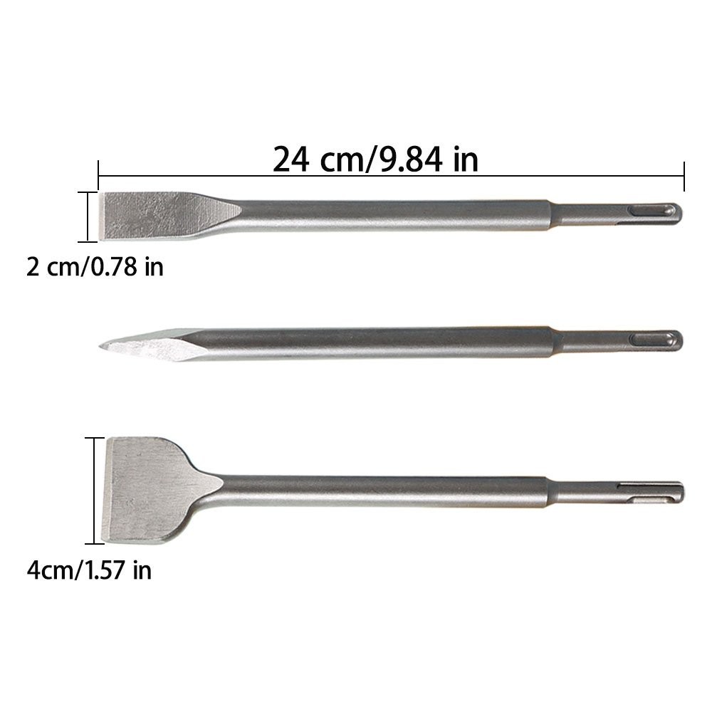 High Quality Concrete Drill Bit Set Rotary Hammer Bits Chisel Set 6-Pieces
