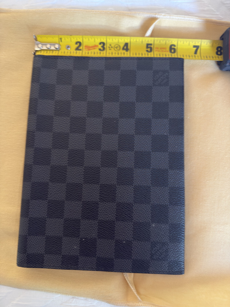 Authentic LOUIS VUITTON Agenda Bureau Notebook Cover Graphite