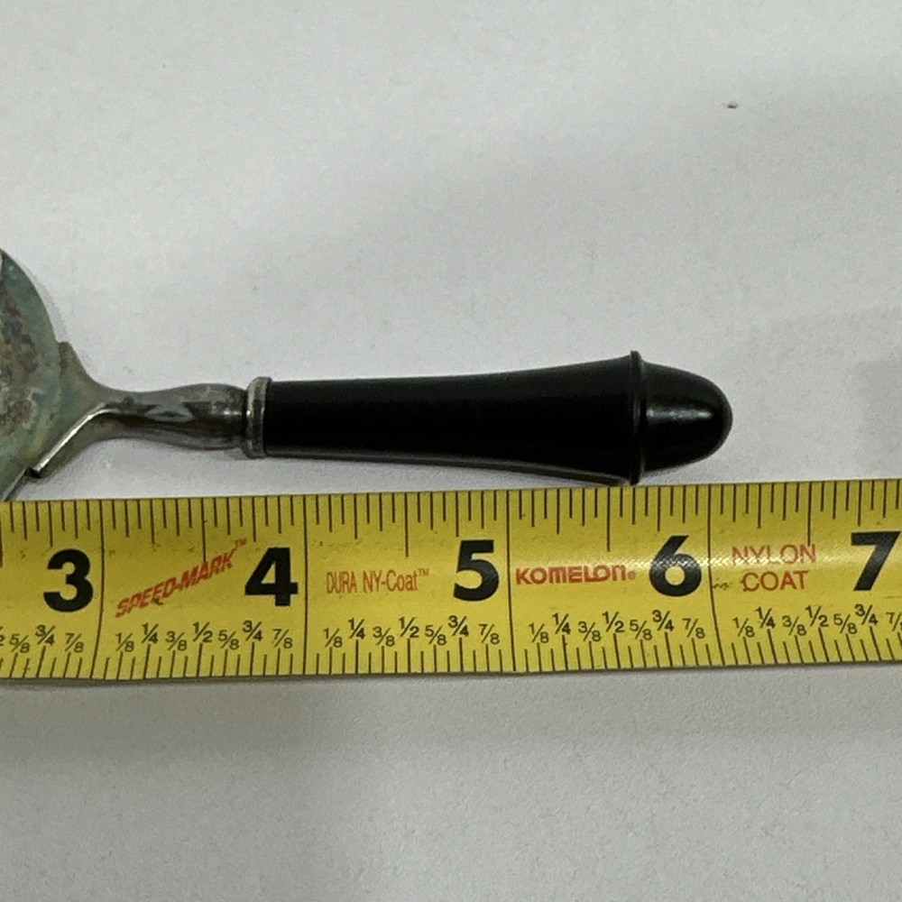 Vintage Antique Brass Tea Strainer with Wood Handle England