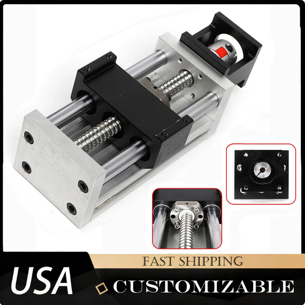 Precision Motorized Ballscrew Linear Motion Slide Stage 0.05mm Repeatability,CNC